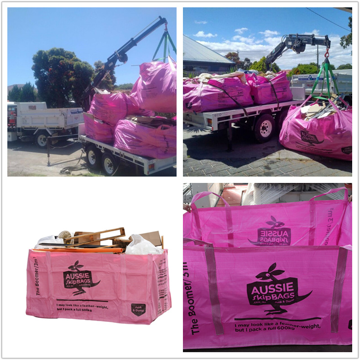 purple skip bag